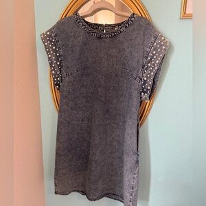 NWT Denim & Pearl Dress!